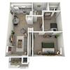 2 Bed 1 Bath Down